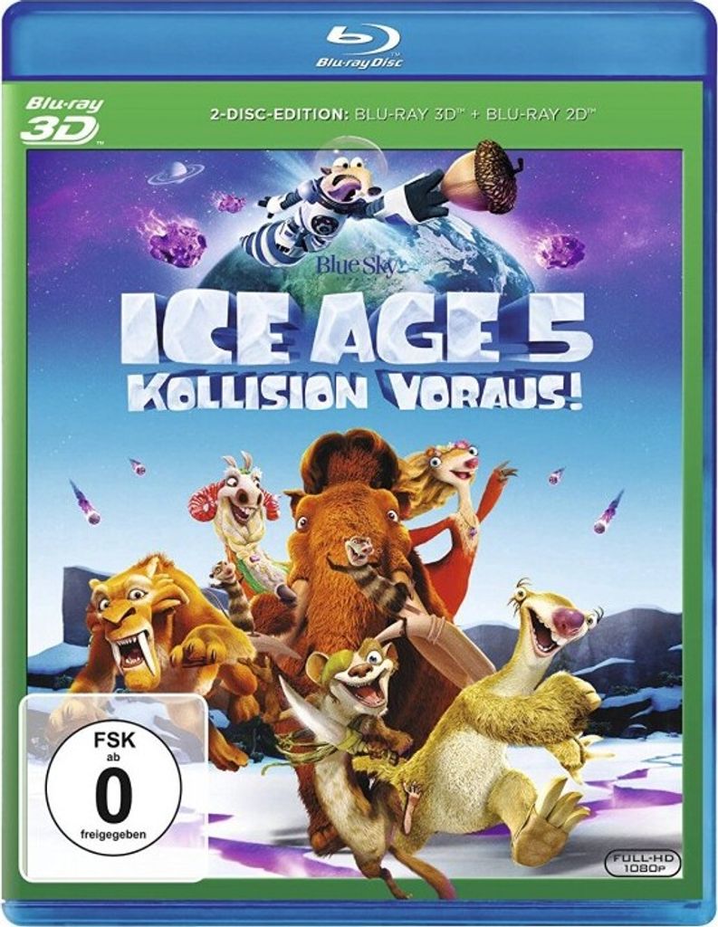 Ice Age 5: Kollision voraus! 3D Bluray