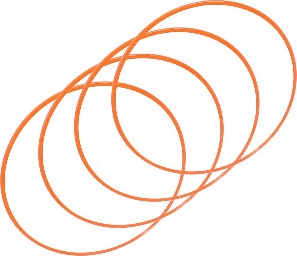 4 Stück 18 Zoll Felgenschutz, selbstklebender ABS-Kratzschutz, orange