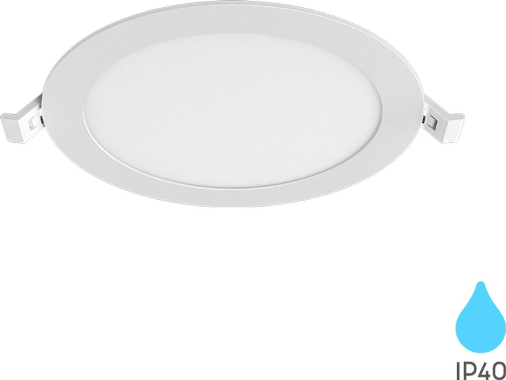 Braytron 12W LED Panel Einbaustrahler Deckenspot Ultraflach Einbauleuchte Einbauspot 230V IP40 3000K Warmweiß