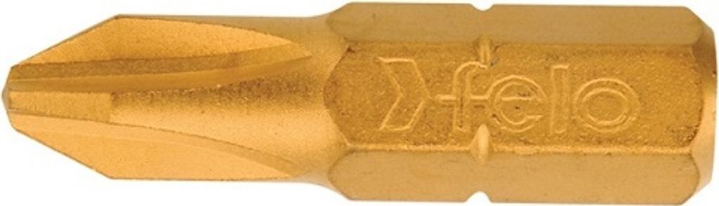 FELO Punta a croce Phillips oro PH2 - 25 mm TIN Immagine del prodotto 