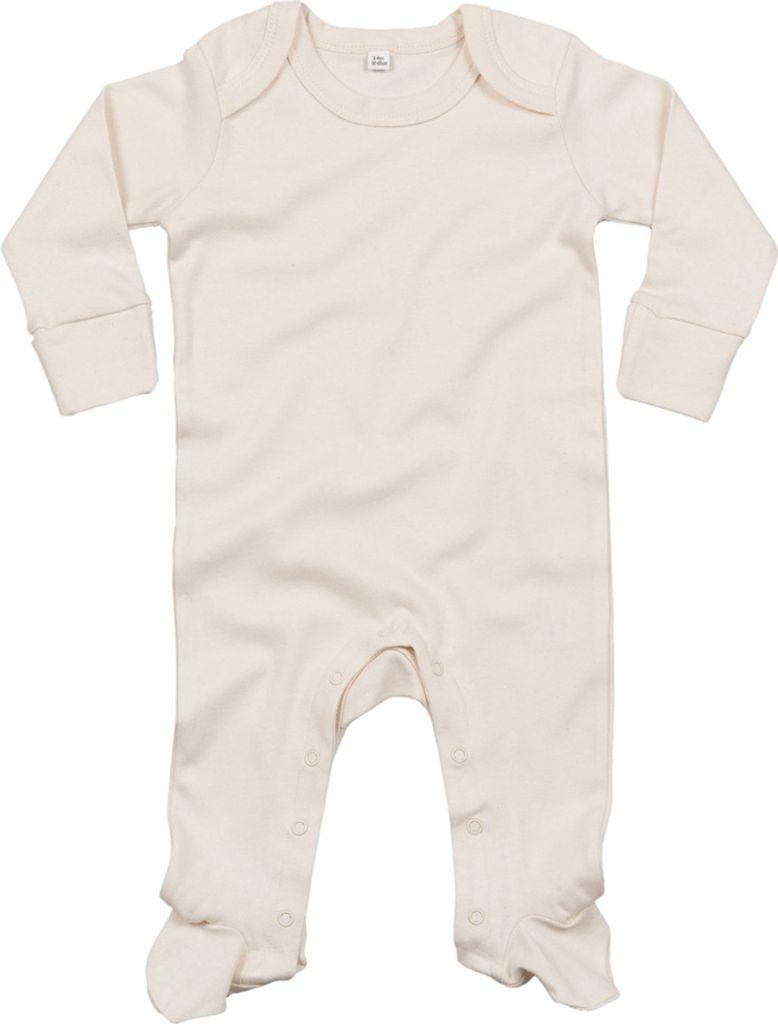 Babybugz Baby Unisex Schlafanzug aus organischer Baumwolle BC3657 (0 - 3 Monate) (Natur)