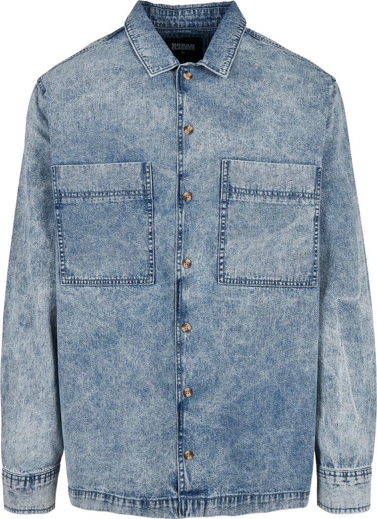 Urban Classics - Oversized Denim Hemd acid washed - XL