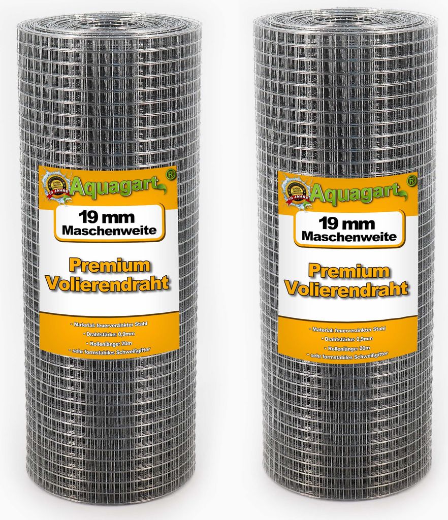 140m x 0,5m Volierendraht Drahtgitter Schweissgitter Drahtzaun Feuerverzinkt