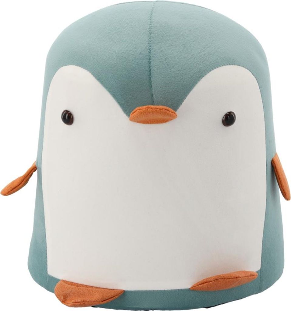 A plush toy penguin stool.