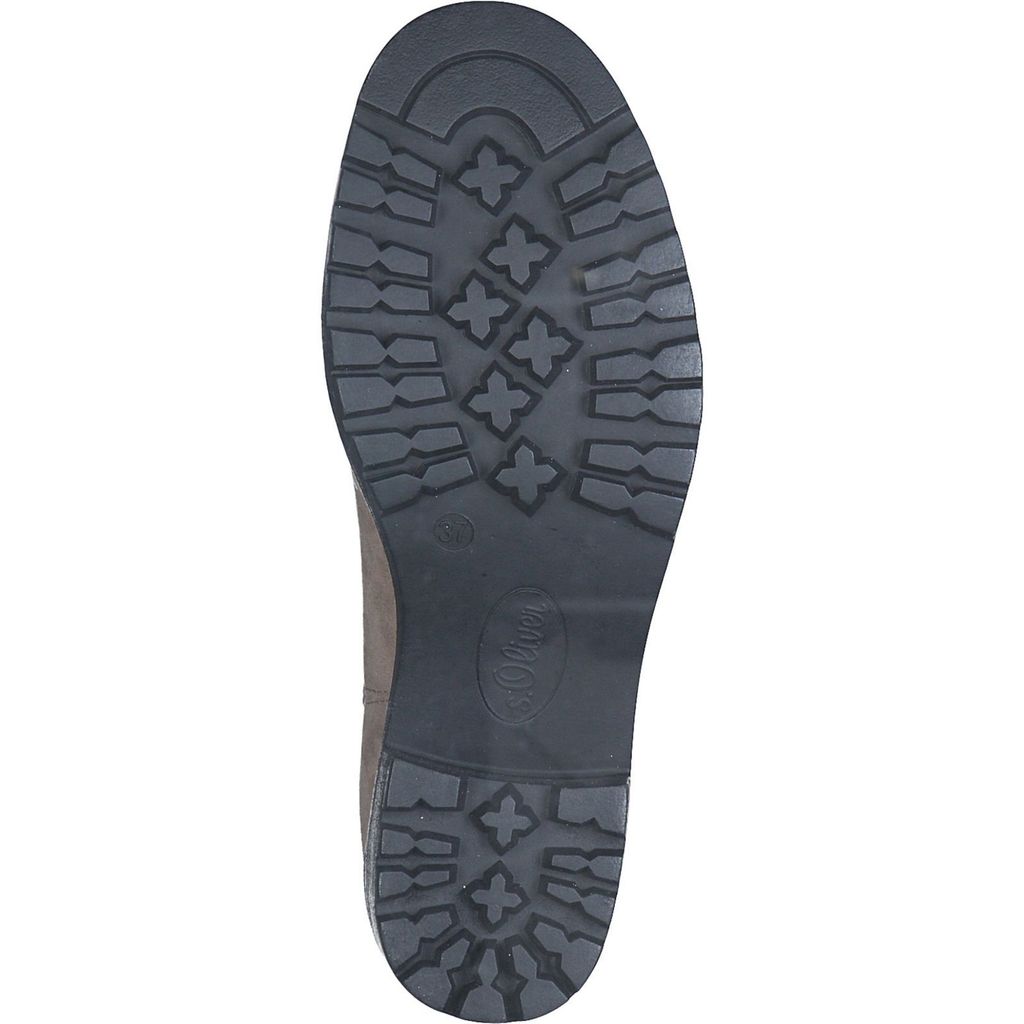 s.Oliver Damen Stiefelette Chelsea Boot Strick Plateau Blockabsatz 5-25430-41, Größe:39 EU, Farbe:Braun