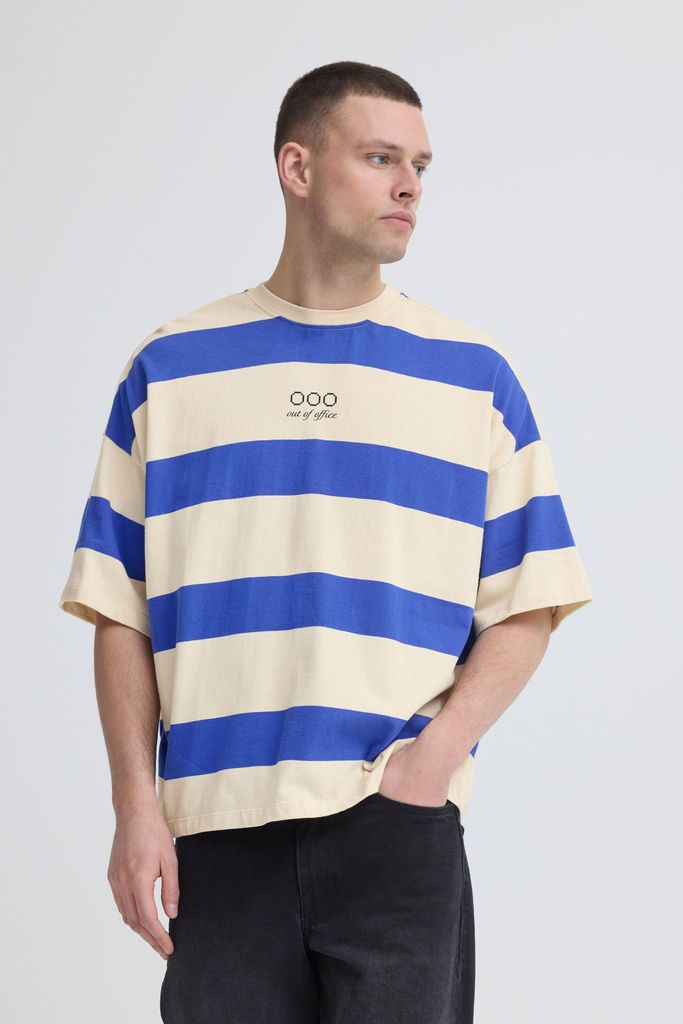 Blend BHKaveh Herren T-Shirt Kurzarm Shirt 100% Baumwolle Boxy Fit