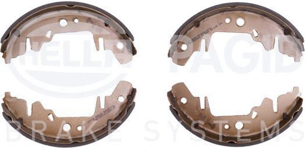 Bremsbackensatz Ø 250 mm 57 mm HELLA für u.a. CHRYSLER VOYAGER