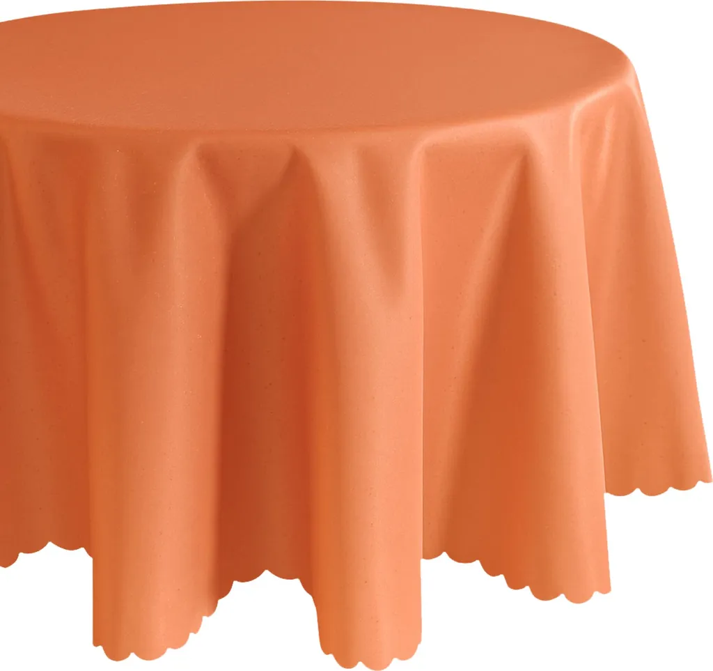 Tovaglia Design Ovale 160x220 cm Arancione Soft - Tessuto Premium
