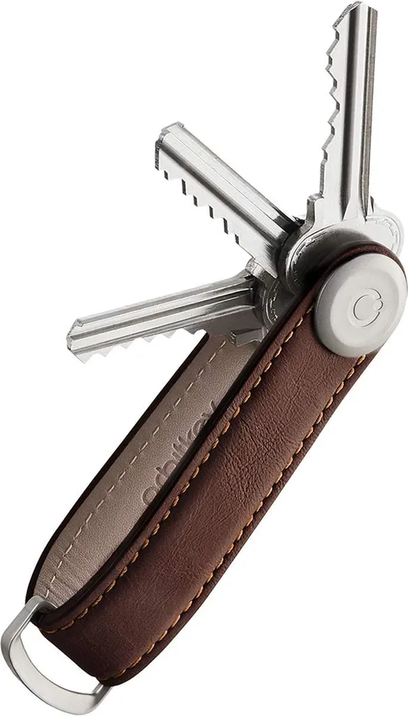 Dites Adieu au Bruit de Clés avec l'Organiseur Orbitkey Cuir Marron Expresso - 2