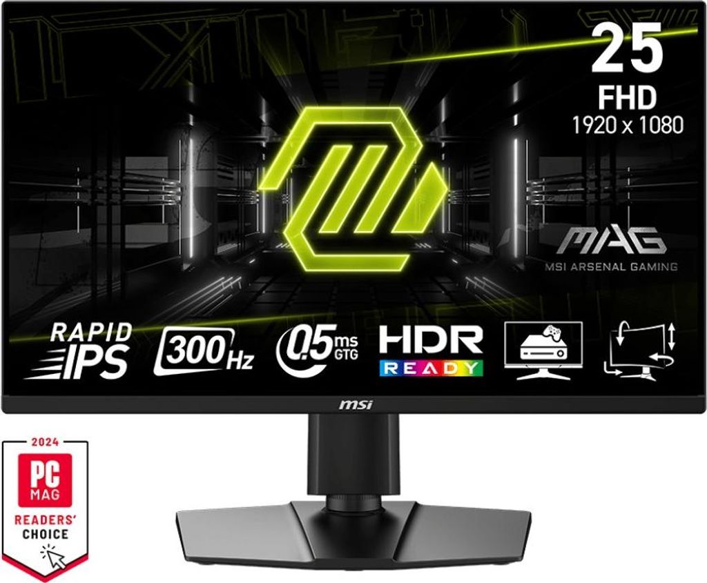 MSI MAG 255PXF, 62,2 cm (24.5"), 1920 x 1080 Pixel, Full Produktbild 