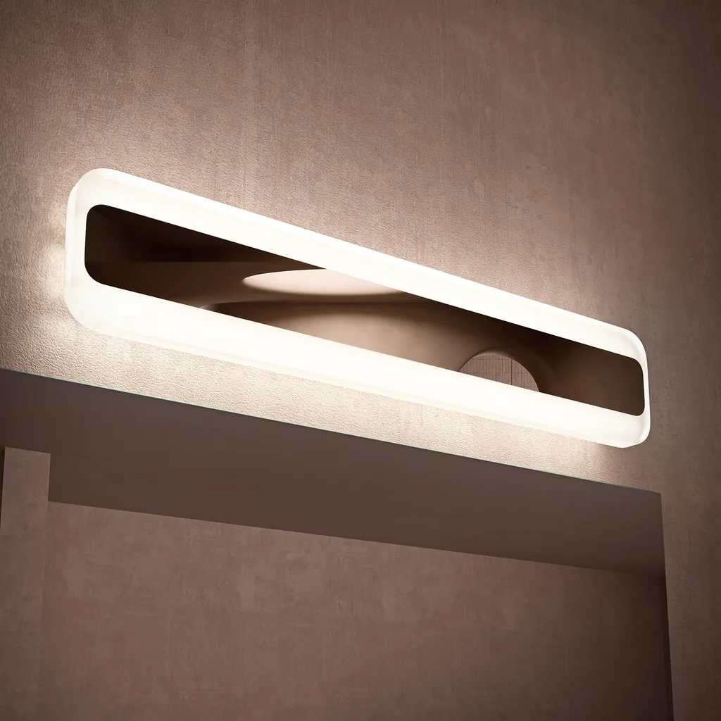LumaRay Applique Miroir LED 14W 40cm Chrome doporro - Éclairage Salle de Bain