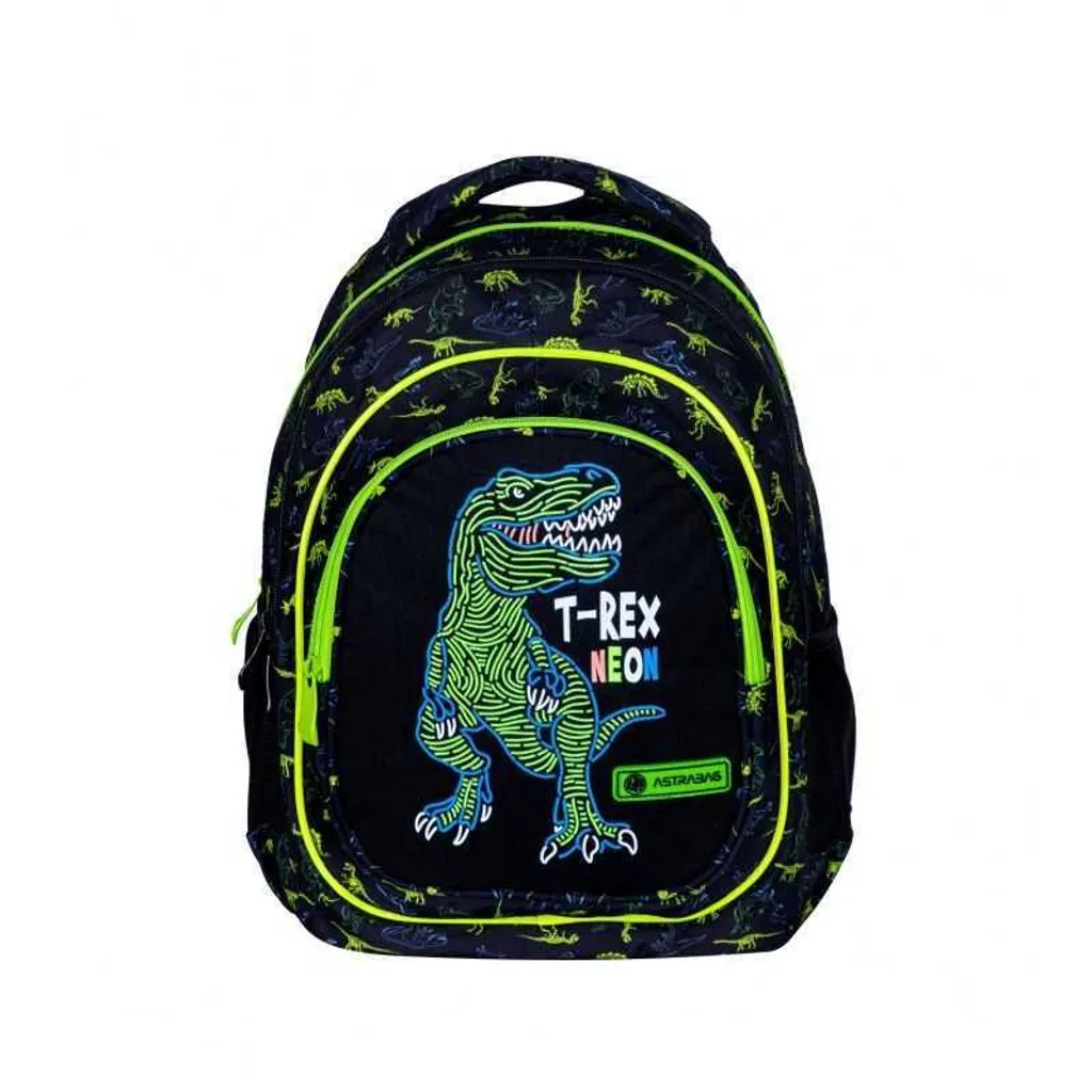 Cartable sac à dos d'école T-REX NEON Astra avec double compartiment