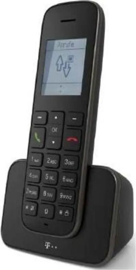 Téléphone sans fil Telekom Sinus 207 Noir idéal pour Télétravail et Famille