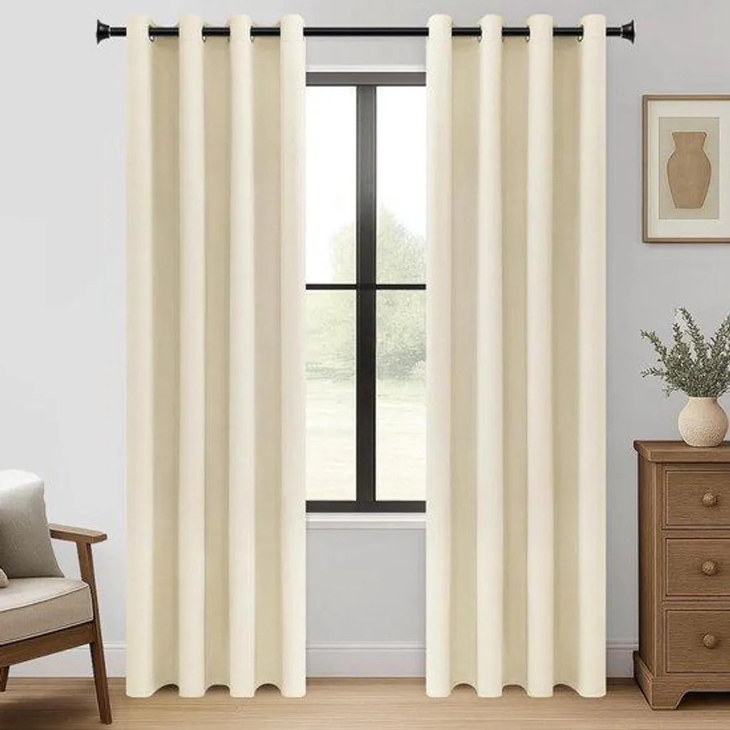 Stop lumière et froid avec les rideaux occultants Thermos Beige 140x225