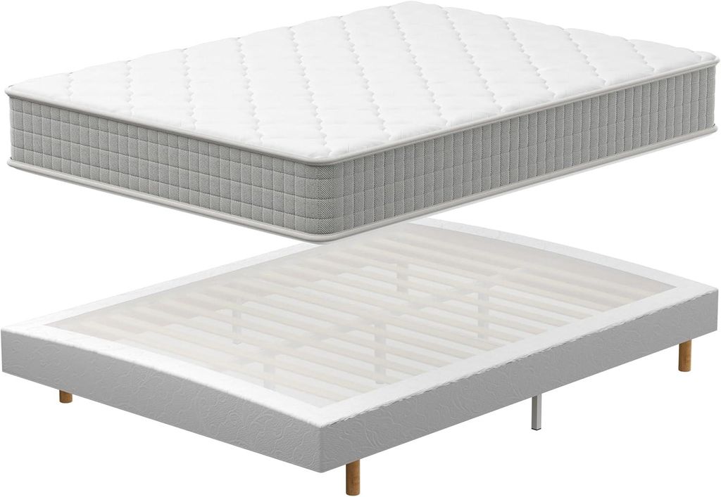 TEENO Lattenbodem en matras set, 140x190 cm, matras van Productafbeelding 
