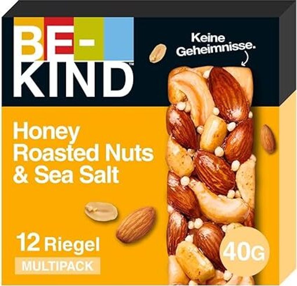 BE-KIND Honey Roasted Nuts & SeaSalt 12x40g