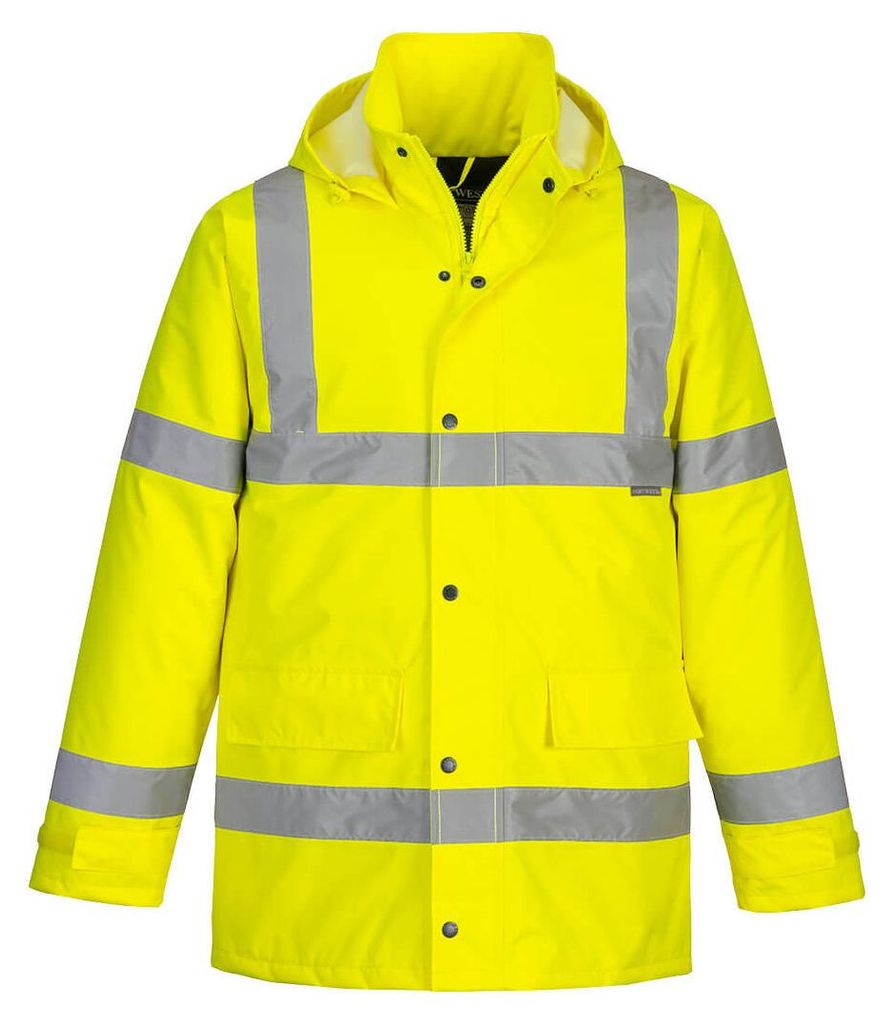 Parka Hi-vis Traffic  Couleur : Jaune Taille 4xl - Portwest Image du produit 