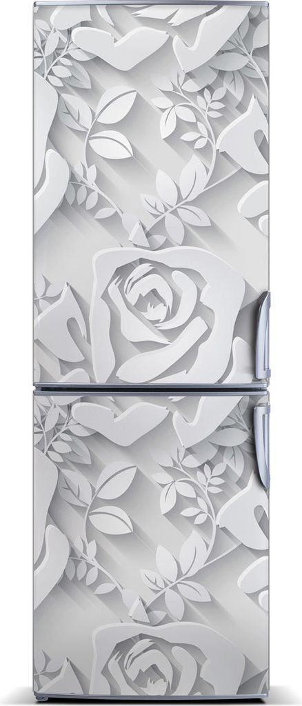 Tulup Kühlschrankdekoration - Magnetmatte - 70 cm x 190 cm - Magnet auf dem Kühlschrank - Rosen