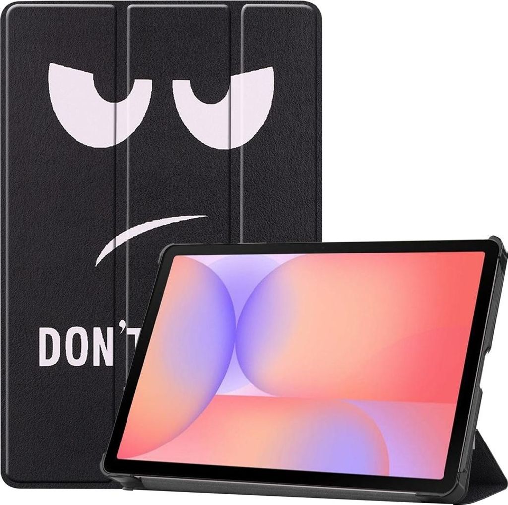 Samsung Galaxy Tab S10 Lite Hülle - Coverup Tri-Fold Ständer Klapphülle mit Schlaf/Wach-Funktion - Don't Touch