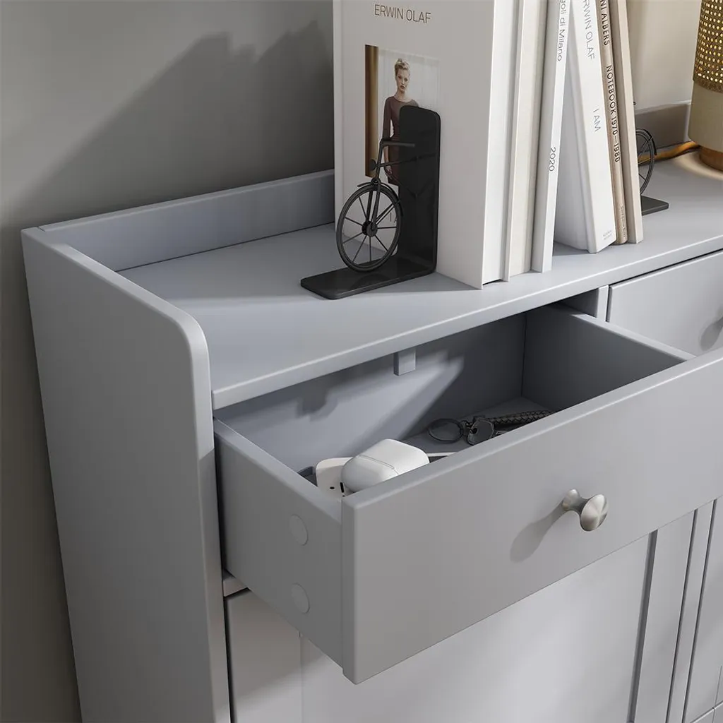 Armoire à chaussures grise Vicco Vitto avec compartiments pliants 100cm - 4