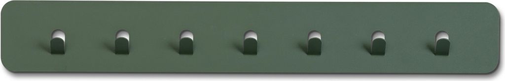 Garderobenleiste >Tilly< in grün, Metall - 70x10x3cm (BxHxT)