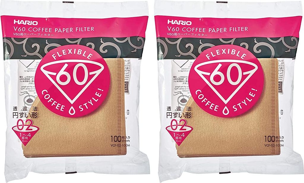 Hario Papierkaffeefilter V02 Misarashi braun 200 Stück Immagine del prodotto 