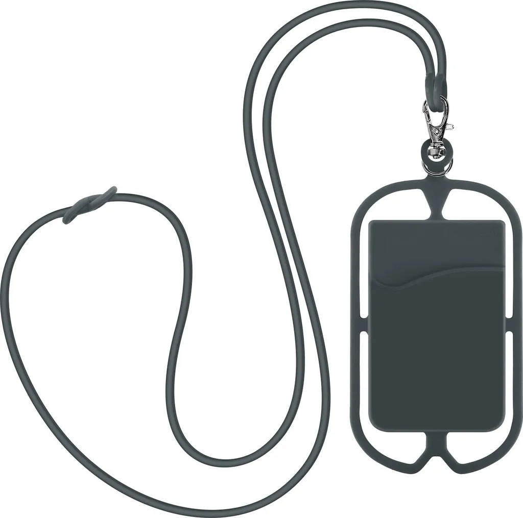 NeckPouch Grigio Scuro: La Soluzione per non Perdere più lo Smartphone