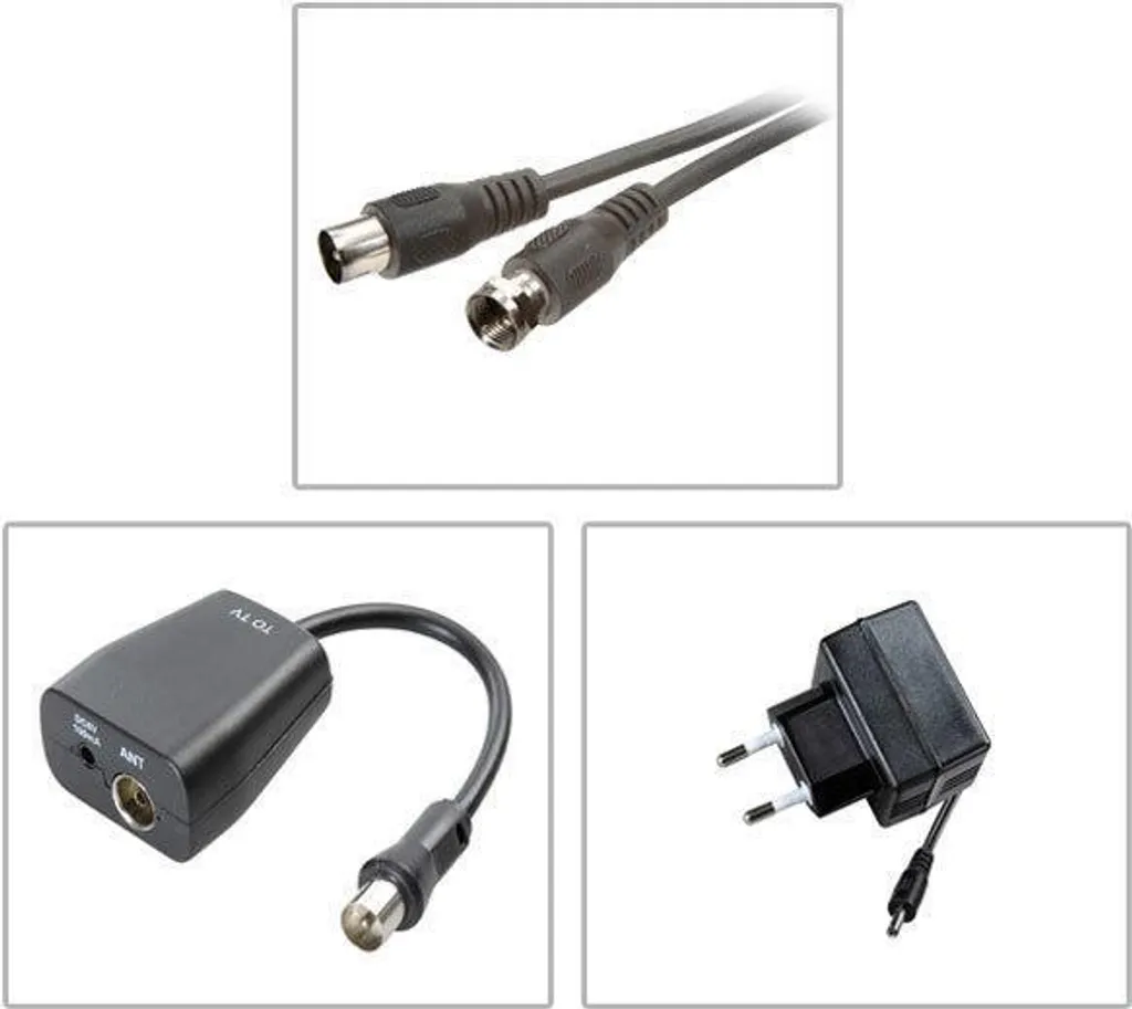 Antenne Intérieure TNT HD ViVanco TVA 500 Idéale pour Salon et Chambre 29955