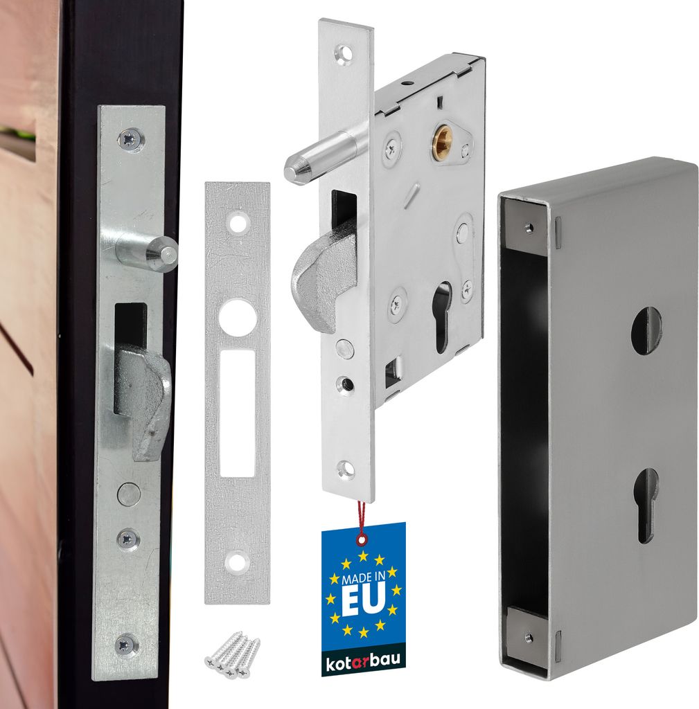KOTARBAU® Hákový zámok Posuvné brány Zadlabávací zámok F-60 Obrázok produktu 