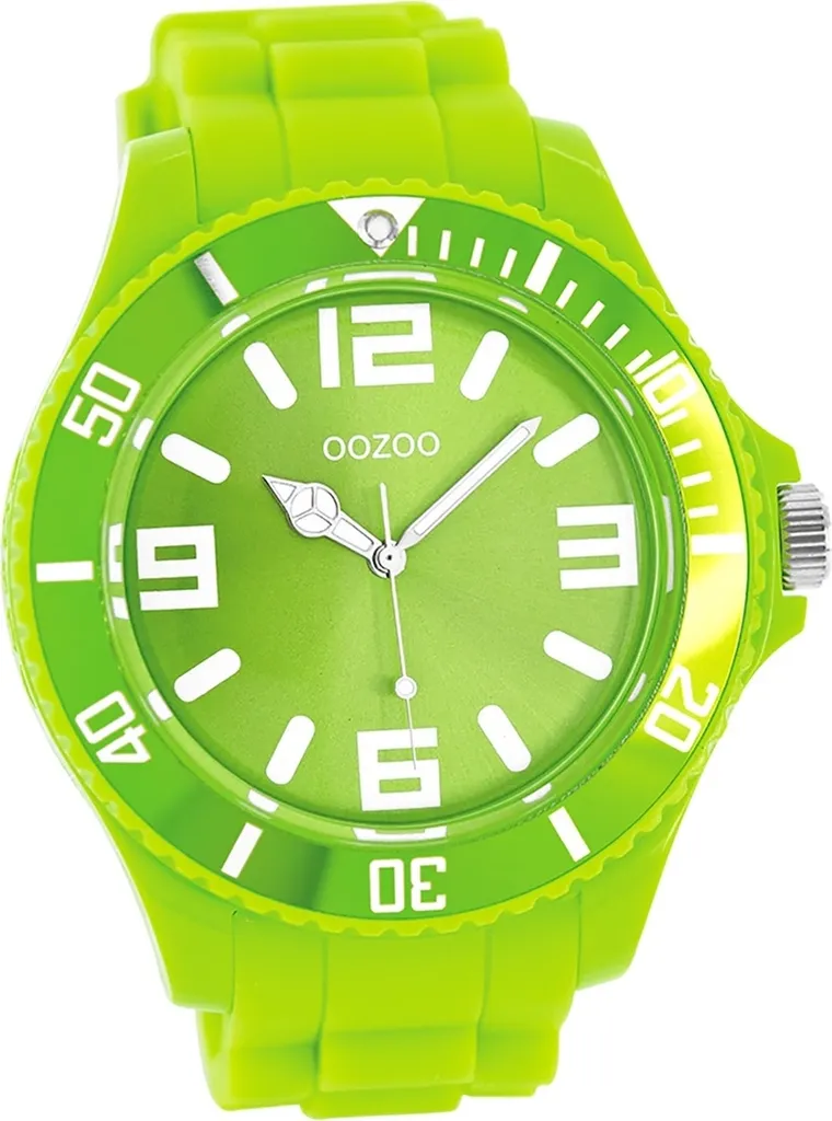 Montre quartz Oozoo Vintage Series D2UOC4167A avec bracelet en silicone vert