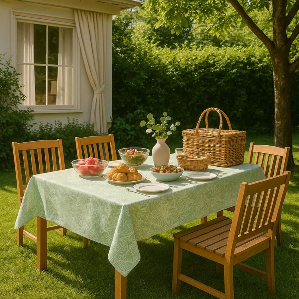 Plain Resistant Table Screen 140X200 Shine Water Resistant Decorable