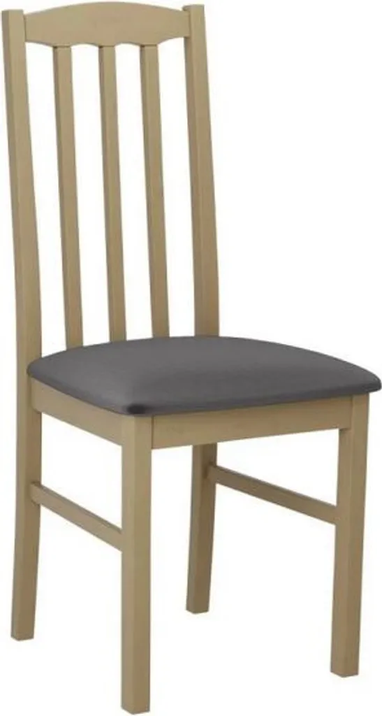 Sedia Imbottita EDON 12 Grigio Scuro e Rovere Sonoma - Must-Have Living
