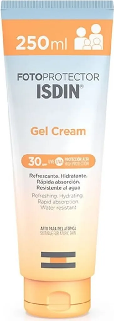 Isdin Fotoprotector Gel-Crème SPF 30 250 ml - Protection Solaire Corps