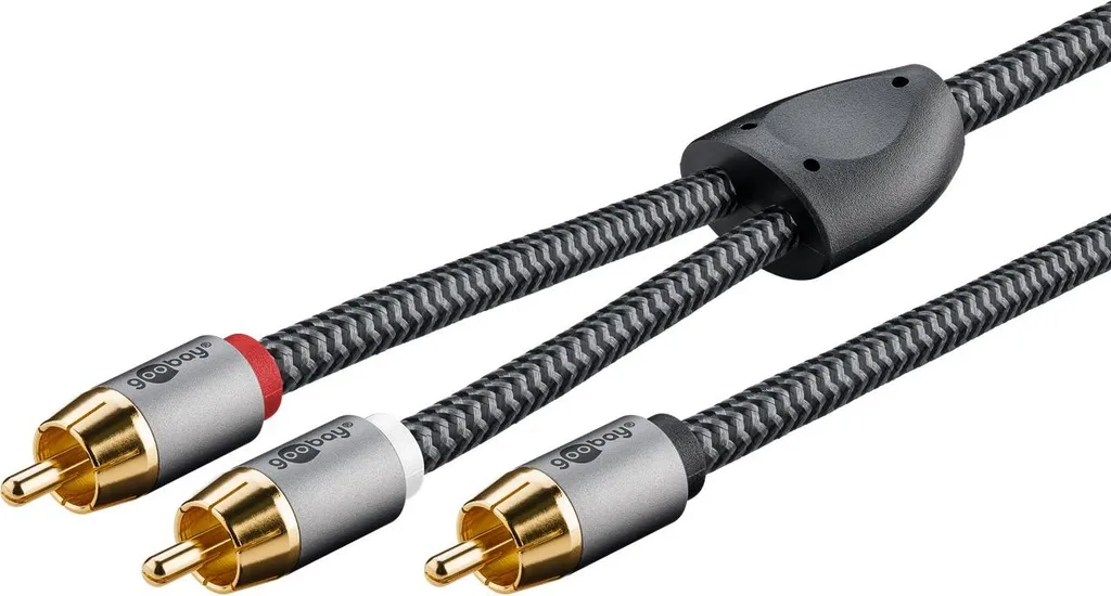 Goobay 50342 Cavo di Collegamento Composito Audio Video, 3 RCA con