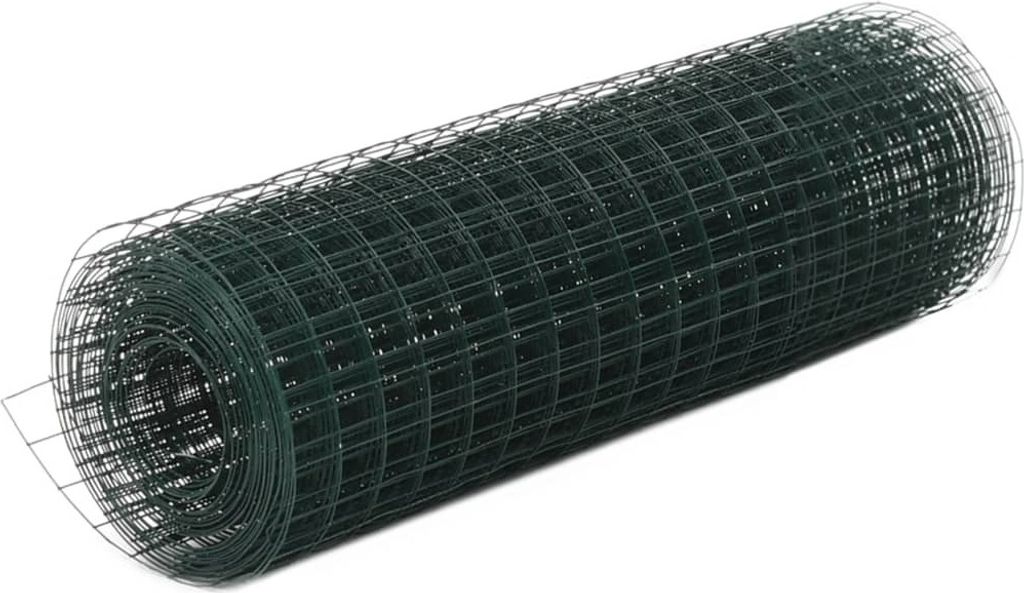 Maison Exclusive - Drahtzaun Stahl mit PVC-Beschichtung 10x0,5 m Grün