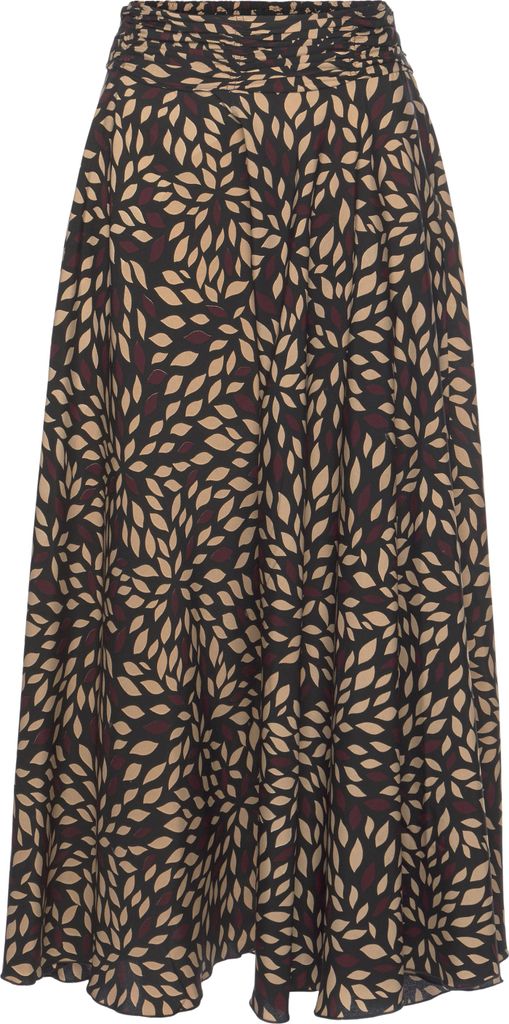 LASCANA Hosenrock braun-bedruckt Größe 38