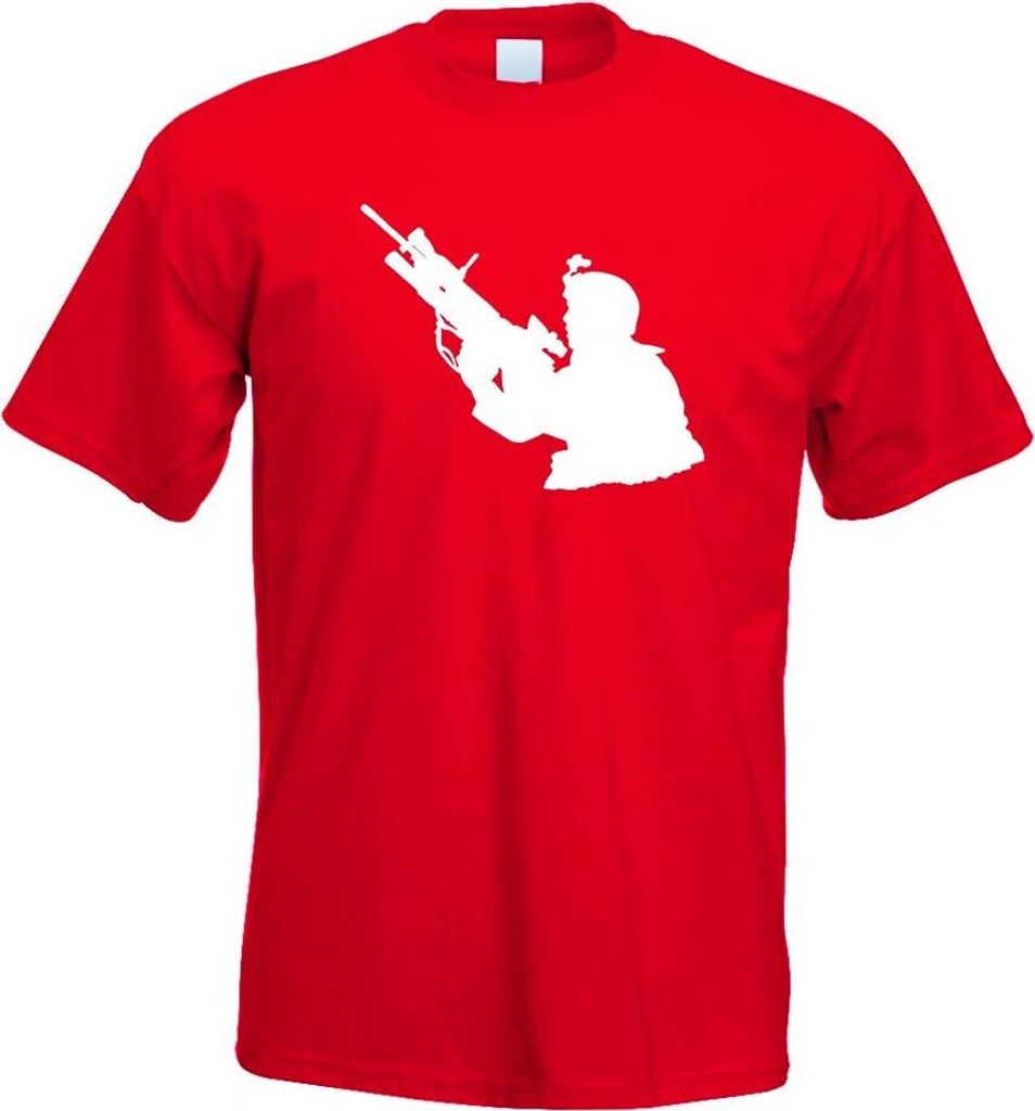 Kiwistar - T-Shirt - rot - Armee - Motiv 1 - Special Forces Herren Funshirt Bedruckt Design Sprüche Spruch Motive - mit Motiv Bedruckt - Funshirt ...
