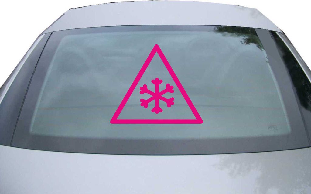 Indigos UG - Aufkleber Heckscheibe & Motorklappe DE6135 - pink - 600x514 mm - snowman - Auto Scheiben Fenster Heckklappe Tuning Racing JDM - Die cut