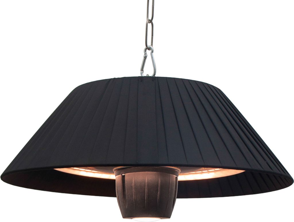 Heizlampe Terrassenlampe 50 x 50 x 30 cm ELEKTRA schwarz elektrisch Wärme für Terrasse Garten Heizstrahler Terrassenstrahler
