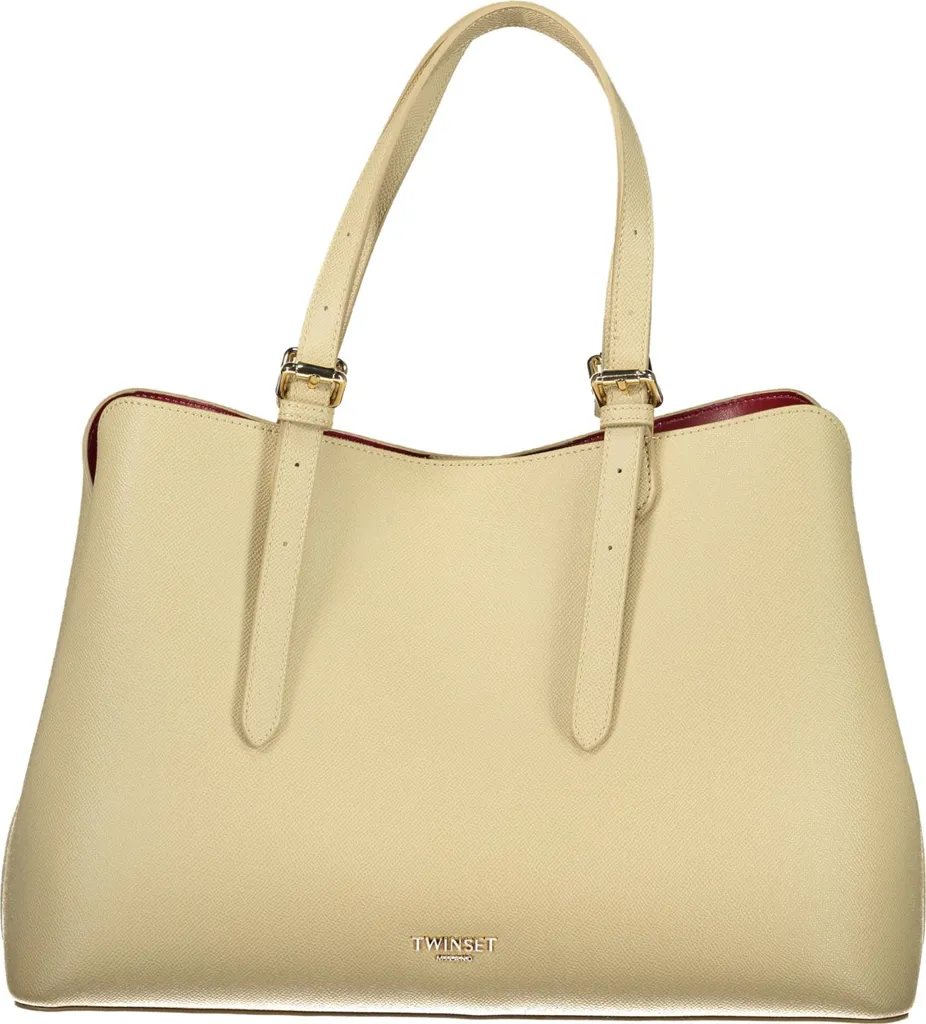 Borsa Donna Beige a Mano 2 Scomparti Manici Regolabili | Vera Ecopelle