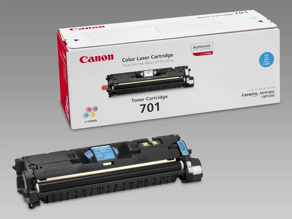 Toner Canon CL-701C Cyan 9286A003 pour Impressions Bureautiques Nets