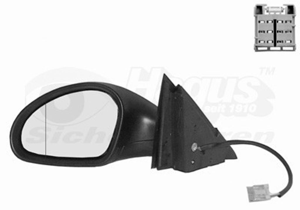 VAN WEZEL 4917806 Außenspiegel Seitenspiegel Rechts für SEAT Ibiza III Schrägheck (6L) Konvex Beheizt