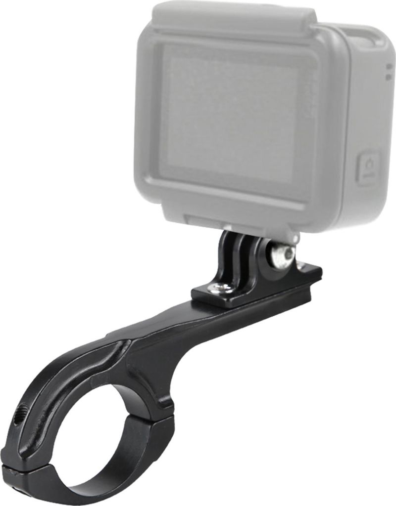 Q-Form Aluminiumlegierung Fahrradhalter Lenkerhalterung Adapter für Gopro 3 4 5 6 7Schwarz