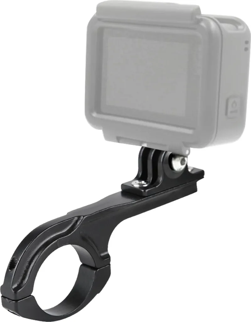 Q-Form Supporto per bicicletta in lega di alluminio Adattatore per manubrio per Gopro 3 4 5 6 7Nero