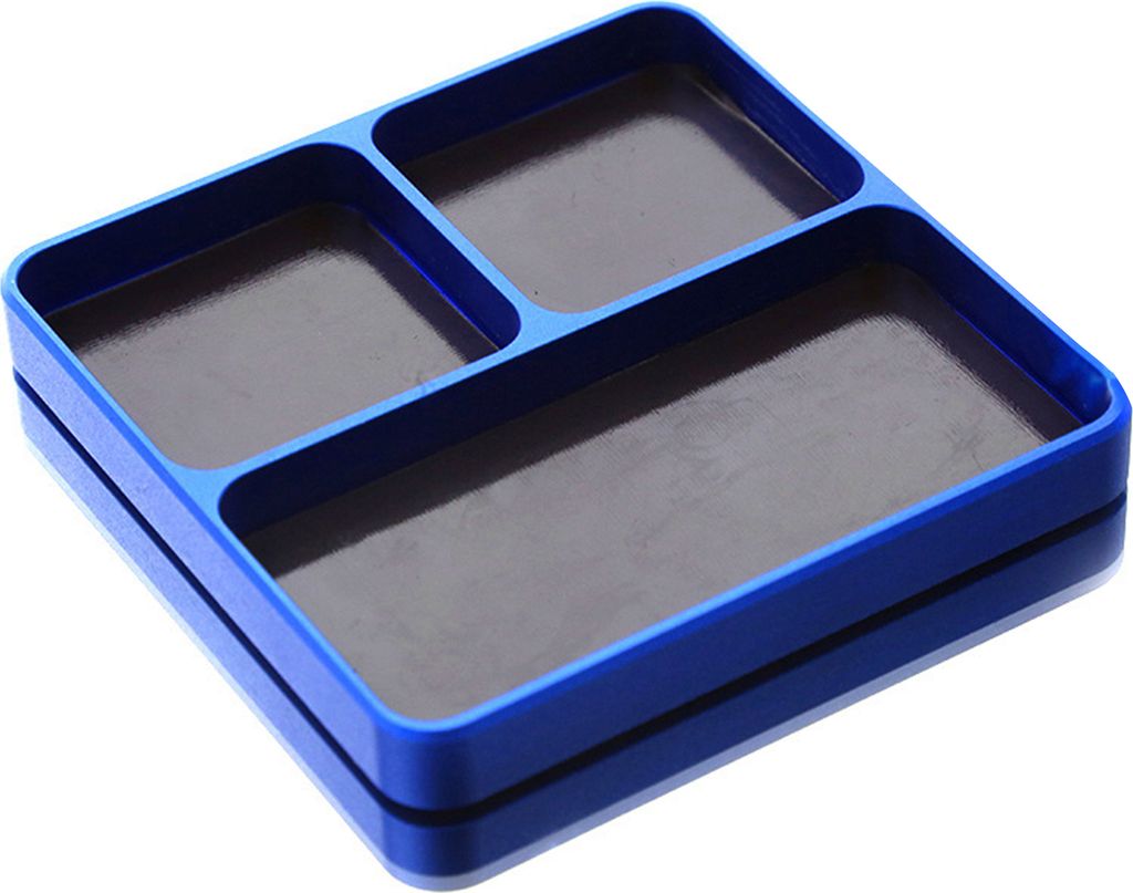 Magnetische Schrauben-Organizer-Teileablage für elektronische Reparaturen, 3 Fächer, Mehrzweck-Schraubenhalter, magnetische Werkzeugablage