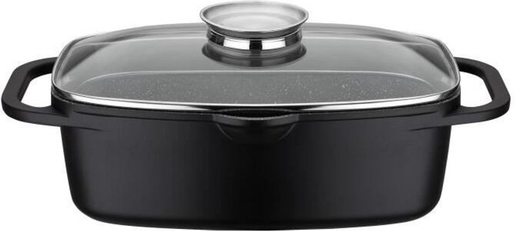 GSW univerzálny pekáč Gourmet GRANIT 33x21cm, hliník, sklo, Obrázok produktu 