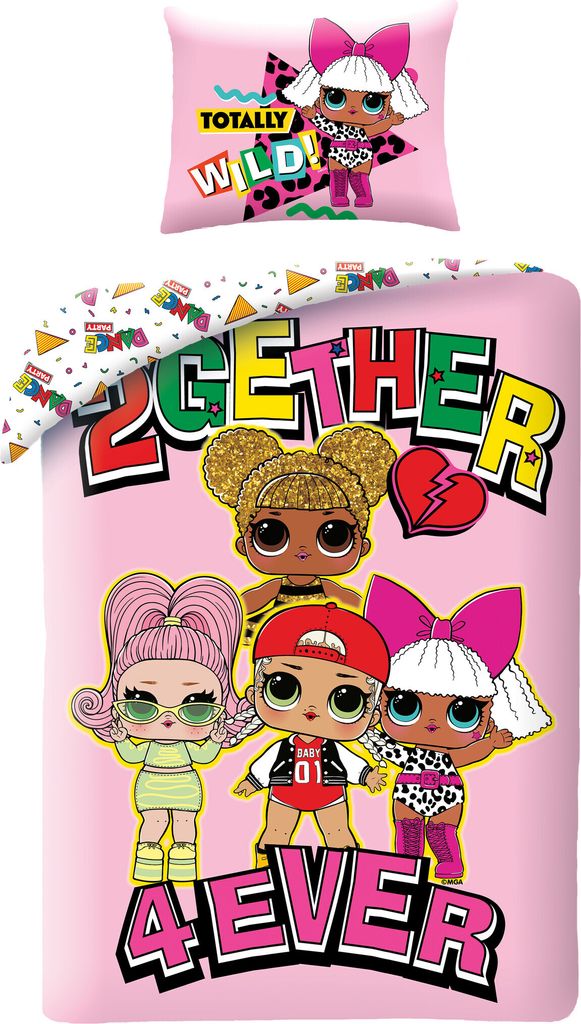 Povlečení L.O.L. Surprise 2gether 4ever bavlna 140x200 70x90