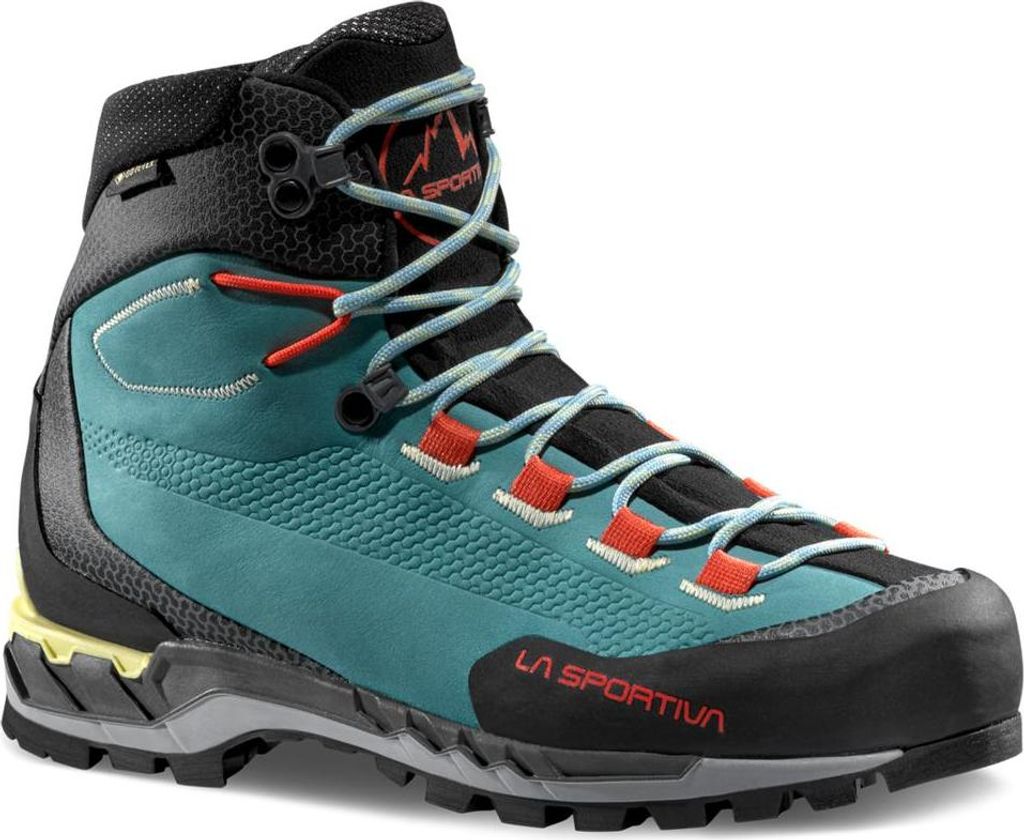 Trango Tech Leather Woman GTX, Mountaineering Schuhe, Damen - La Sportiva, Größe:4 UK / 37, Farbe:E34E36-Juniper/Zest