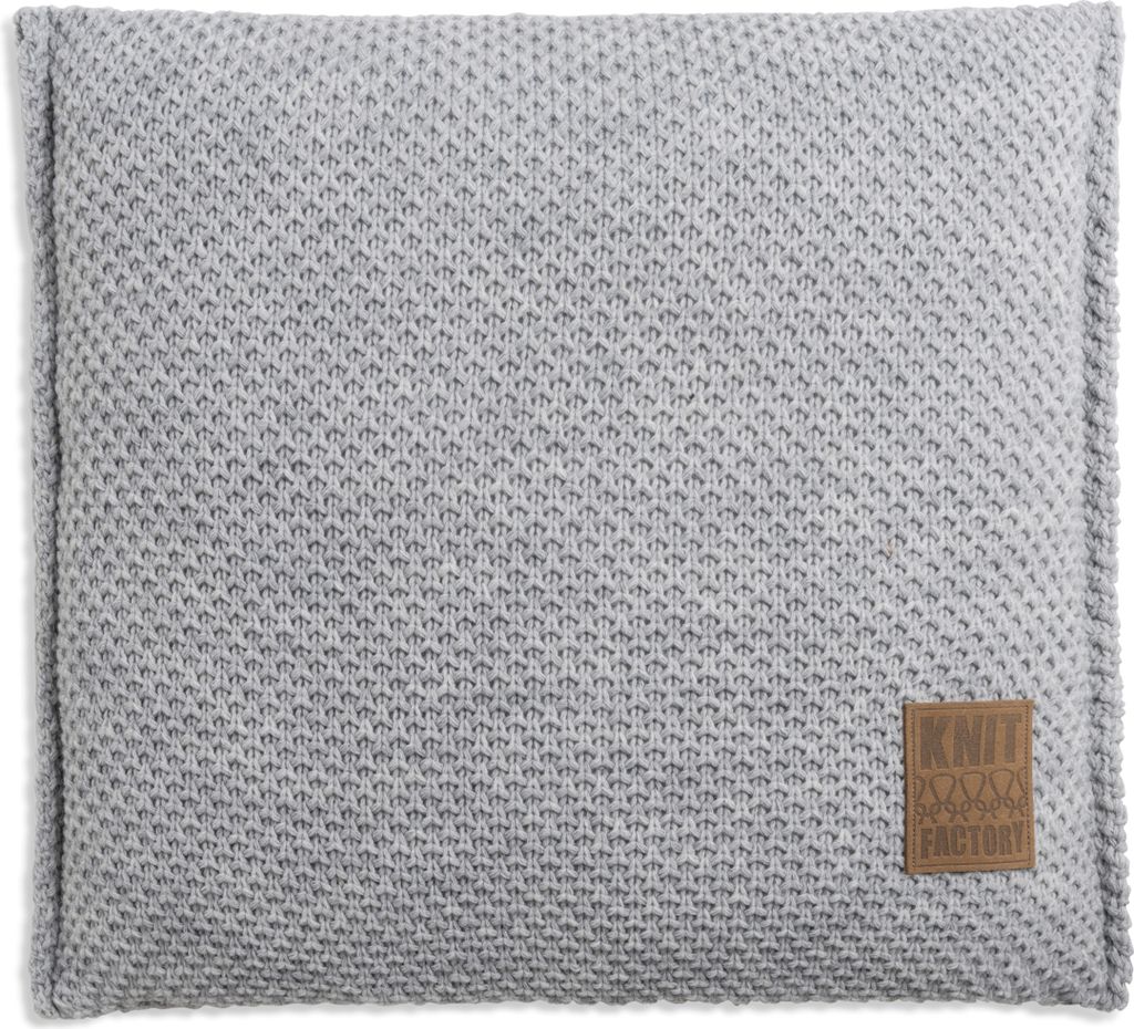 Knit Factory Lynn Kissen - Grau - 50x50 cm