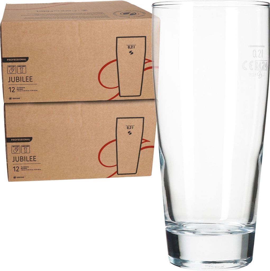 24er Set Willibecher 0,2 L geeicht Bierglas Trinkglas Cocktails Drinks